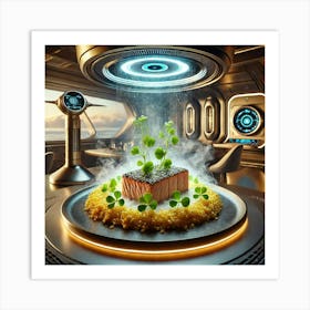 A Futuristic Dish Called Cryo Seared Astro Tuna, Art Print