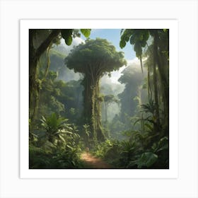 Jungle paintings art print Art Print