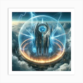 Skybreaker Citadel Defense Shield Art Print