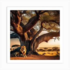 Lion King 35 Art Print