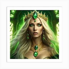 Emerald Princess Art Print