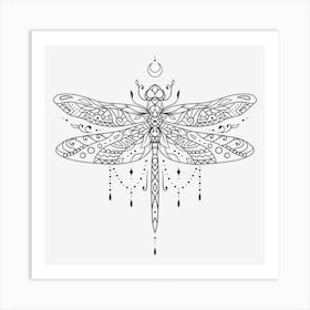 Mandala Insect 01 Art Print