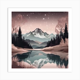 Mountain Landscape 1 Art Print