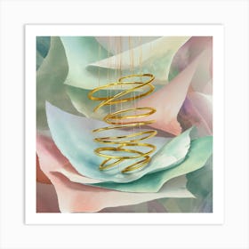 Gold Rings Art Print