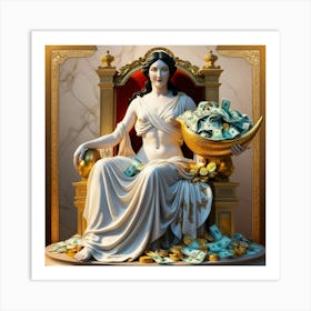 Goddess Of Money13 Art Print