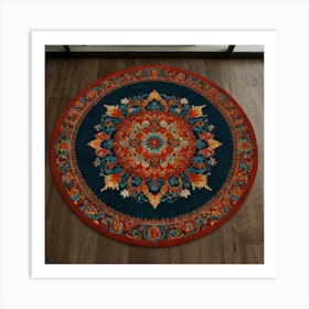 Round Rug Art Print