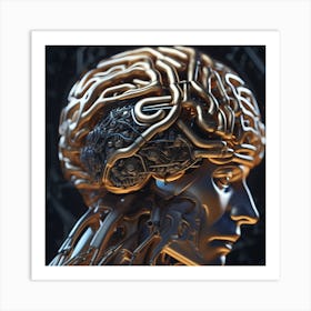 Brain Of A Robot 23 Art Print