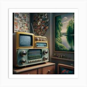 Room With A Radio Art Print