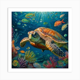 Sea Turtle 1 Art Print