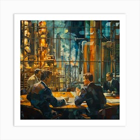 Meeting At The Factory Art Print