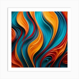 Abstract Paper Art Art Print