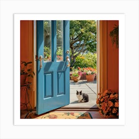 Blue Door 3 Art Print