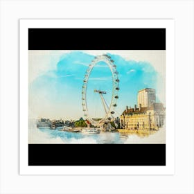 London Eye Art Print