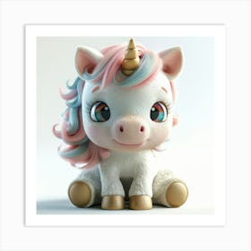 Cute Unicorn 856 Art Print