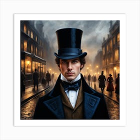 Man In A Top Hat Sherlock Art Print