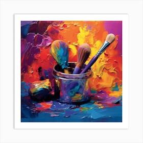 Paintbrushes Art Print