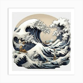 Great Wave Off Kan Art Print