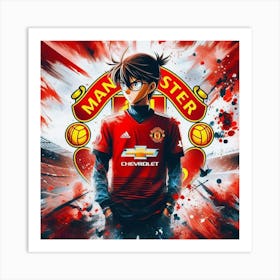 Manchester United Wallpaper Art Print