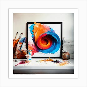 ((( Capture Dynamic Splashes Of Art In A Flying Fa (1) Art Print