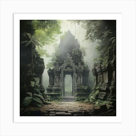 Temple In The Jungle 13 Art Print