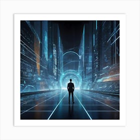 Futuristic Cityscape 20 Art Print