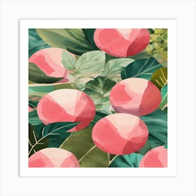 Peach Blossoms Art Print