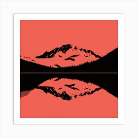 Mountain Silhouette Art Print