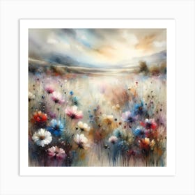 Wildflowers a Art Print