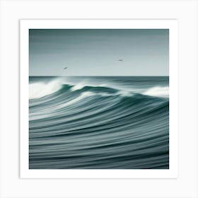 Wave - Wave Stock Videos & Royalty-Free Footage Art Print