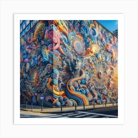 Psychedelic Street Art 3 Art Print