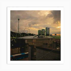 Sunset In gothenburg Art Print