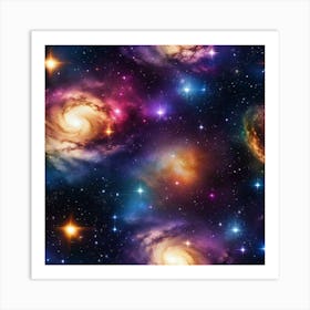 Galaxy Wallpaper 10 Art Print