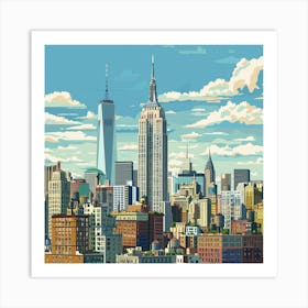 New York City Skyline 20 Art Print