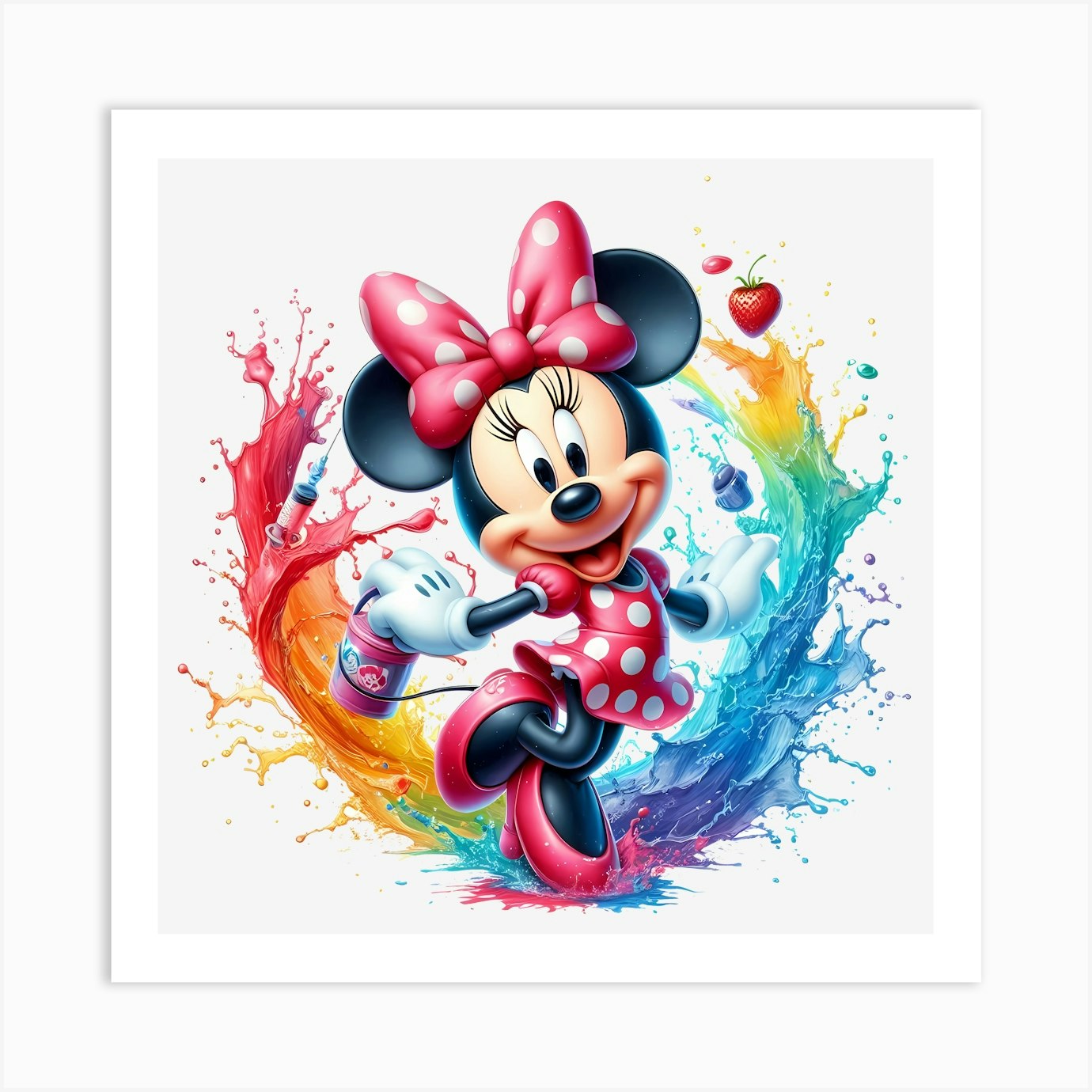 Minnie Mouse 4 Art Print by Aloke Design