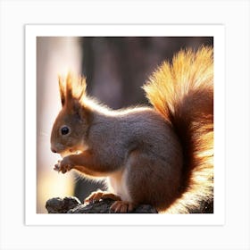 Red Squirrel Art Print