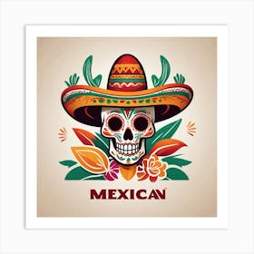 Mexican Skull 73 Art Print