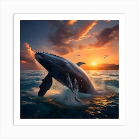 Humpback Whale Art Print