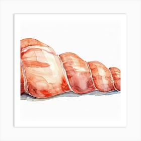 Watercolor Of Meat Art Print