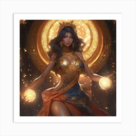 goddess fantasy woman Art Print