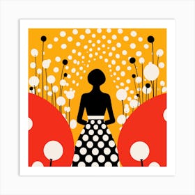 Yayoi Kusama Inspired Vintage Spring Art Print