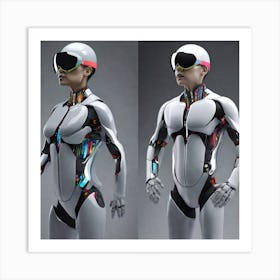 Futuristic Robots 5 Art Print