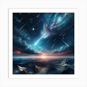 Comets In The Sky Art Print