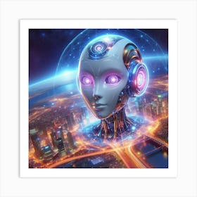 Futuristic Cityscape 19 Art Print