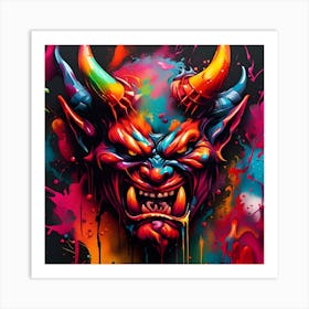 Devil Head 15 Art Print