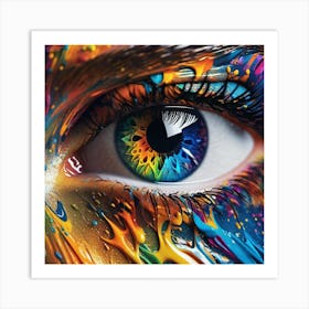 Colorful Eye 4 Art Print