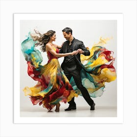 Elegant dancing 5 Art Print