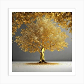 Golden Tree 6 Art Print