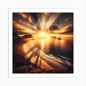 Sun and sea 3 Art Print