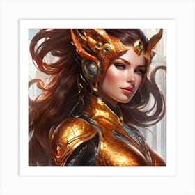 Golden Warrior Art Print