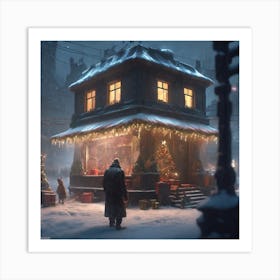 Christmas In The City 5 Art Print